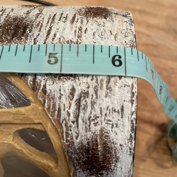 NWT Set of 2 Etched Reindeer Lanterns Farmhouse Rustic Cabincore Holiday - Picture 6 of 7